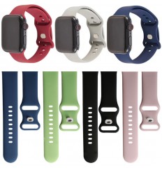 Reemplazo de correa de silicona con hebilla inversa inversa adecuada para Apple Watch 1234567 generación Apple Iwatchse