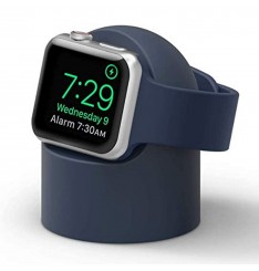 Carga magnética de silicona premium compatible con el modo de mesita de noche para la serie Apple Watch