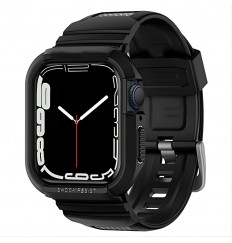 Caja Spigen Rugged Armor Pro para Apple Watch con correa Serie 8/7 (45 mm) y Serie Se2/6/se/5/4 (44 mm)