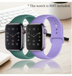 Correa de reloj de silicona para Apple Watch 8 7 6 5 4 3 2 1 Accesorios 38mm 42mm45mm 49mm 44mm 40mm