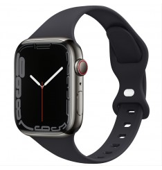 Correa de reloj de silicona delgada deportiva compatible con Apple Watch Band 38 mm 42 mm 40 mm 44 mm 41 mm 45 mm 49 mm, correa de repuesto delgada, suave y estrecha para Iwatch Ultra Series 8/7 / se / 6/5/4/3/2/1 Mujeres Hombres