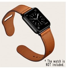 Bandas de cuero delgadas compatibles con Apple Watch 41 mm / 40 mm / 38 mm Iwatch Straps Series 7/6 / se / 5/4/3/2/1, pulsera deportiva de cuero genuino suave de repuesto