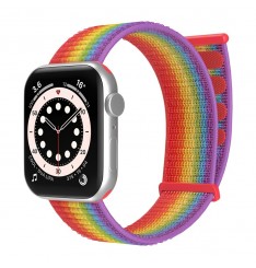 Reemplazo de hebilla mágica de correa de bucle de nylon, correa de iwatch aplicable con, iwatch 7