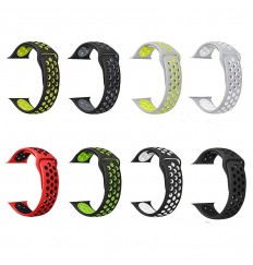 Pulsera de silicona deportiva Hombres Mujeres Banda de repuesto para, iwatch, Band Series 6 5 4 3 2 1 Se