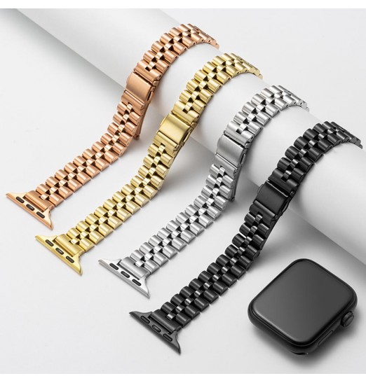 Pulsera delgada de metal delgado Compatible con Apple Watch Band 38 mm 40 mm 41 mm 42 mm 44 mm 45 mm Ultra 49 mm, bandas de acero inoxidable para iwatch Series 8/7/6/5/4/3/2/1 / se