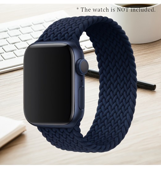 Solo Loop trenzado para iwatch Band 44 mm 40 mm 45 mm 41 mm 49 mm 42 mm 38 mm Pulsera elástica Iwatch Series 7 3 Se 6 8 Ultra Correa