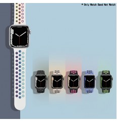 Correa de silicona para Apple reloj Band 44mm 45mm 41mm 40mm 49mm 42 Mm Pulsera de goma deportiva Ireloj Series 7 3 4 5 6 Se 8 Ultra Band