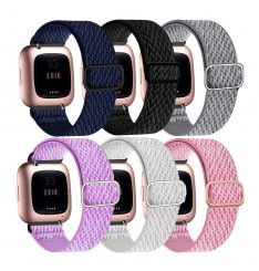 Correas de reloj elásticas compatibles con Fitbit Versa 2 para mujeres y hombres, correa de repuesto elástica ajustable para Fitbit Versa 2 / Fitbit Versa / Fitbit Versa Lite / Fitbit Versa Se