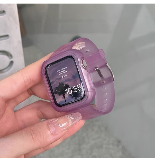 Correa transparente todo en uno para Smartwatch Apple Watch Series 8/7/6/se/5/4/3 para Iwatch, tamaño 45/44/42/41/40/38mm