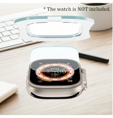 Protector de pantalla de vidrio templado para Iwatch Ultra/ Pro 49 mm con herramienta automática de película adhesiva