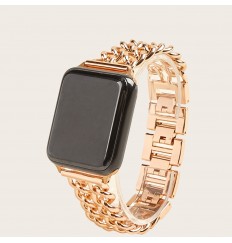 Correa de reloj inteligente de cadena de doble hilera para Iwatch1-6