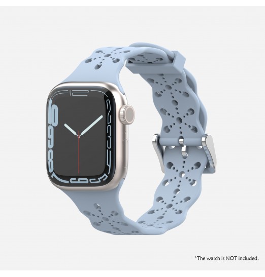 Correa De Silicona Con Hebilla De Acero Inoxidable Para Apple Watch 38/40/41/42/44/45mm