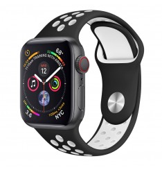 Correa de silicona para Apple Watch Series 38/40/41/42/44/45/49 mm, Smart Watch Soft Band