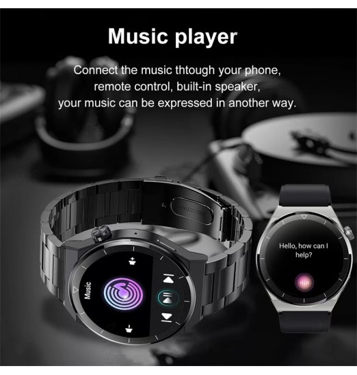 2023 NFC 390 * 390 HD Pantalla Frecuencia cardíaca Bluetooth Llamada Reloj inteligente