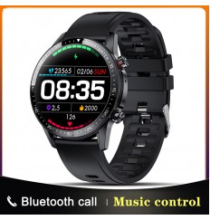 Multifuncional deportes bluetooth llamada información empuje podómetro reloj inteligente