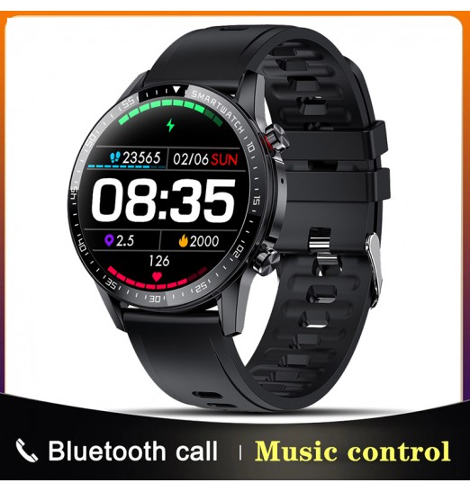 Multifuncional deportes bluetooth llamada información empuje podómetro reloj inteligente