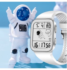 Astronauta Square Watch Niños Niñas Smart Kids Reloj Electrónico