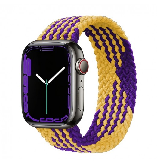 Solo Loop trenzado para Apple reloj Series 7 6 Se 5 4 3