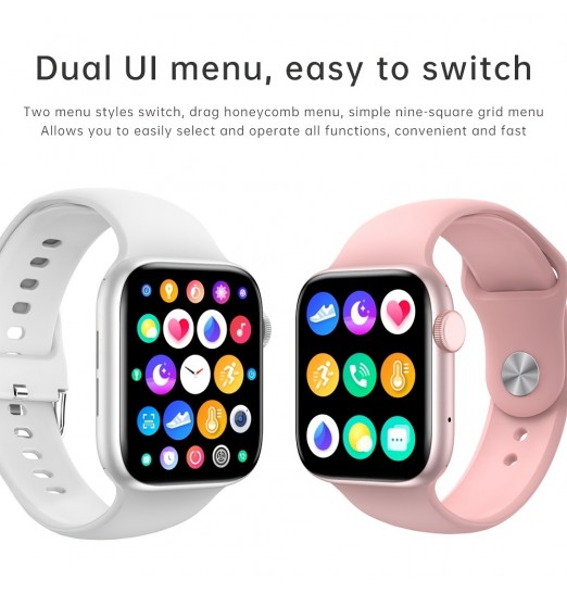 Reloj inteligente [recibir llamadas y amperios; Message] Para hombres, mujeres, niños, para teléfonos Android Ios compatibles con Iphone, rastreador de actividad física con pantalla táctil completa con llamada/frecuencia cardíaca/registro de ejercicio/mon