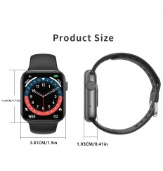 Reloj inteligente [recibir llamadas y amperios; Message] Para hombres, mujeres, niños, para teléfonos Android Ios compatibles con Iphone, rastreador de actividad física con pantalla táctil completa con llamada/frecuencia cardíaca/registro de ejercicio/mon