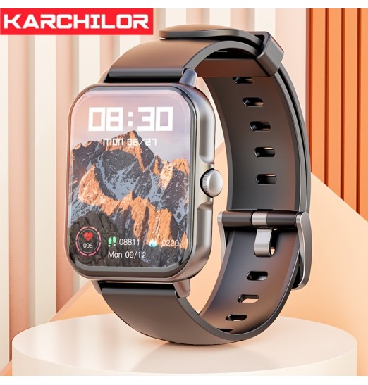 Reloj inteligente con pantalla táctil HD de 1,70 pulgadas para teléfonos Android e iOS, rastreador compatible con el monitor de sueño de fitness