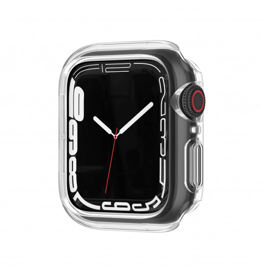 Protector de pantalla de vidrio templado integrado transparente Hd funda protectora de parachoques de cubierta completa para Apple Watch 38/40/41/42/44/45mm