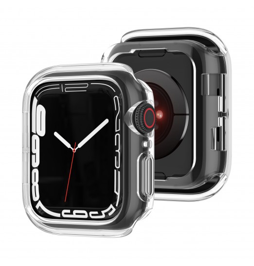 Protector de pantalla de vidrio templado integrado transparente Hd funda protectora de parachoques de cubierta completa para Apple Watch 38/40/41/42/44/45mm