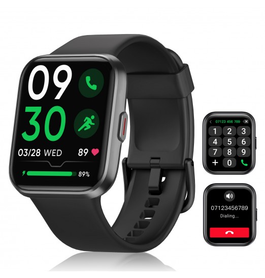 Smartwatch 1.69'', 24 Modos Deportivos, Responder/Hacer Llamadas, Ip68 Impermeable Para Deportes Y Fitness