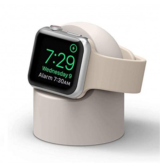 Soporte de base de carga de silicona para Apple Watch Series