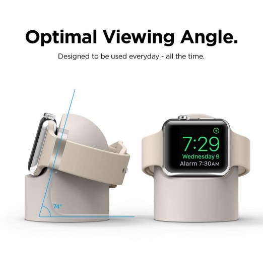 Soporte de base de carga de silicona para Apple Watch Series