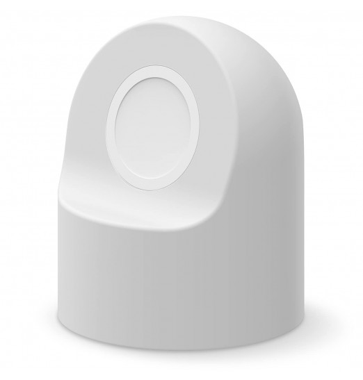 Soporte de carga de silicona blanca para Apple Watch Series