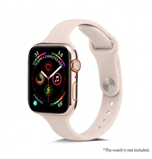 Correa de reloj de silicona rosa para Apple Watch Series 38/40/41/42/44/45/49mm