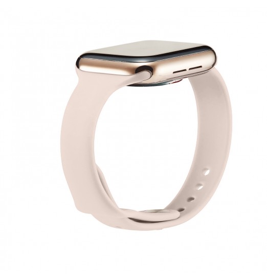 Correa de reloj de silicona rosa para Apple Watch Series 38/40/41/42/44/45/49mm