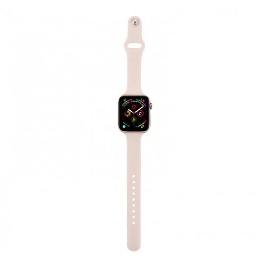 Correa de reloj de silicona rosa para Apple Watch Series 38/40/41/42/44/45/49mm