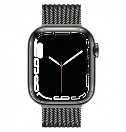 Correa de reloj Milanese Loop de grafito mejorada para Apple Watch Series