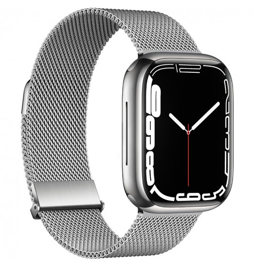 Correa de reloj Milanese Loop de grafito mejorada para Apple Watch Series