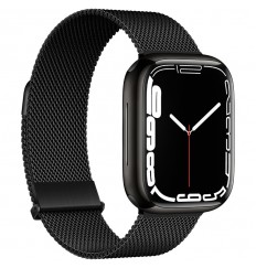 Correa de reloj Milanese Loop de grafito mejorada para Apple Watch Series