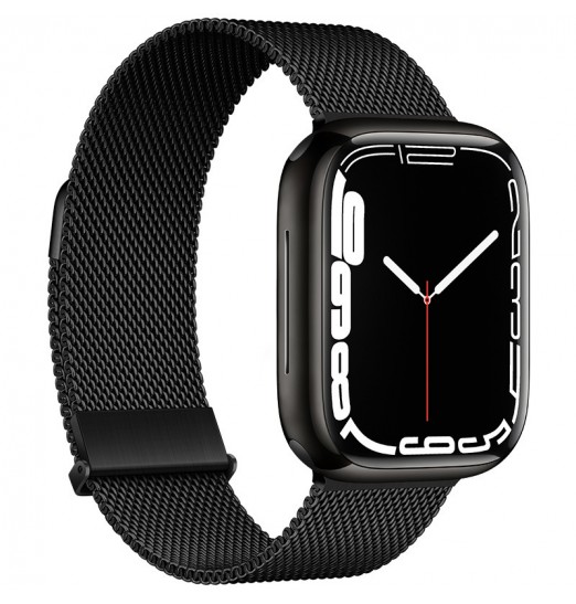 Correa de reloj Milanese Loop de grafito mejorada para Apple Watch Series