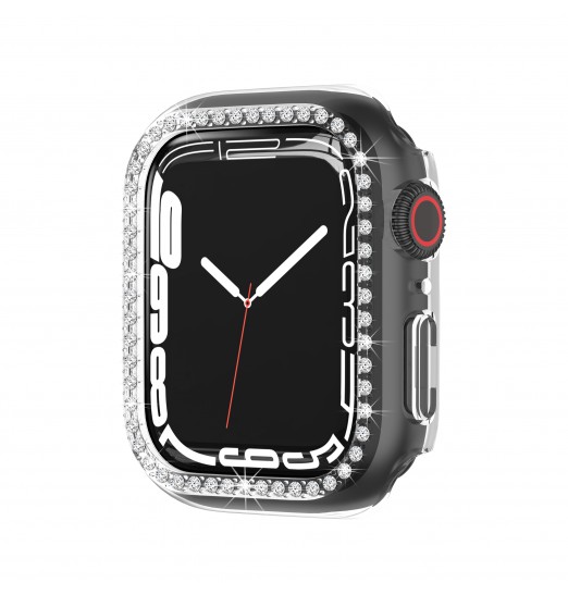 Parachoques protector completo de la cubierta de cristal templado cristalino del brillo para Iwatch 7