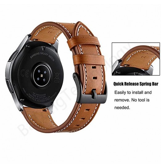 Correas de reloj de cuero genuino de alta calidad para Samsung Galaxy Watch 4 40/44mmamp; Correa de muñeca clásica de repuesto de 42/46 mm