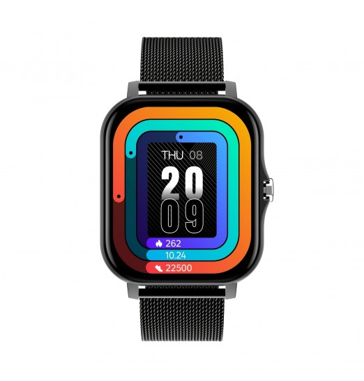 Smart Watch, p6 Call Sports Smart Watch para hombres y mujeres, calorías, sueño de frecuencia cardíaca, presión arterial, monitoreo de oxígeno en sangre, con reemplazo de 2 correas de reloj