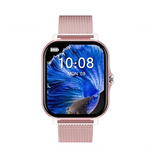 Smart Watch, p6 Call Sports Smart Watch para hombres y mujeres, calorías, sueño de frecuencia cardíaca, presión arterial, monitoreo de oxígeno en sangre, con reemplazo de 2 correas de reloj