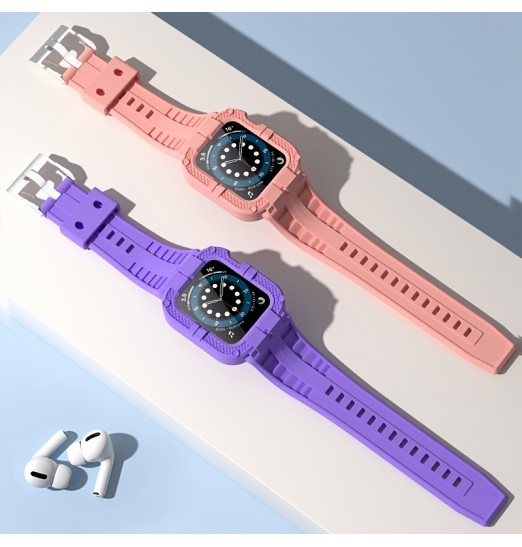 Correa de reloj compatible con Apple Watch 42 mm Serie 3 Serie 2 1, estuche resistente de Tpu con correa 42 mm Serie 3 para hombres