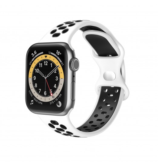 Compatible con Apple Watch 38mm 42mm 40mm 44mm 41mm 45mm 49mm, correa de repuesto deportiva de silicona suave para Apple Watch Series 8/7/6/5/4/3/2/1