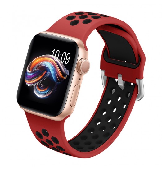 Correa deportiva compatible con Apple WatcBanda h 44mm 42mm 45mm 49mm 41mm 40mm 38mm, correa de silicona suave, bandas de repuesto transpirables para Apple Watch Se/ultra Iwatch Series 8 7 6 5 4 3 2 1