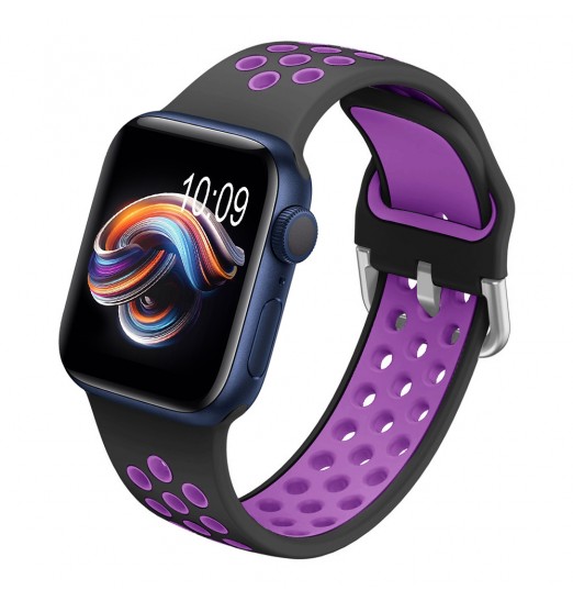 Correa deportiva compatible con Apple WatcBanda h 44mm 42mm 45mm 49mm 41mm 40mm 38mm, correa de silicona suave, bandas de repuesto transpirables para Apple Watch Se/ultra Iwatch Series 8 7 6 5 4 3 2 1