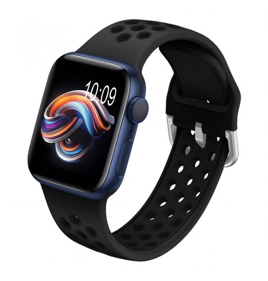 Correa deportiva compatible con Apple WatcBanda h 44mm 42mm 45mm 49mm 41mm 40mm 38mm, correa de silicona suave, bandas de repuesto transpirables para Apple Watch Se/ultra Iwatch Series 8 7 6 5 4 3 2 1