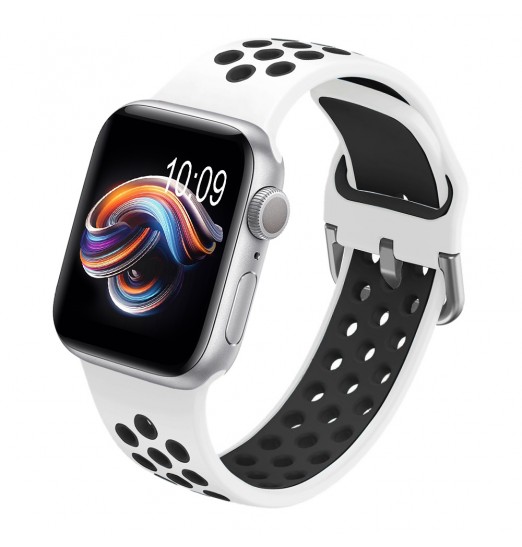 Correa deportiva compatible con Apple WatcBanda h 44mm 42mm 45mm 49mm 41mm 40mm 38mm, correa de silicona suave, bandas de repuesto transpirables para Apple Watch Se/ultra Iwatch Series 8 7 6 5 4 3 2 1