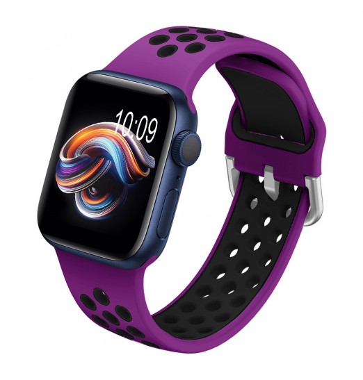 Correa deportiva compatible con Apple WatcBanda h 44mm 42mm 45mm 49mm 41mm 40mm 38mm, correa de silicona suave, bandas de repuesto transpirables para Apple Watch Se/ultra Iwatch Series 8 7 6 5 4 3 2 1