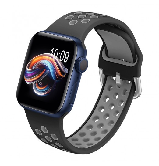 Correa deportiva compatible con Apple WatcBanda h 44mm 42mm 45mm 49mm 41mm 40mm 38mm, correa de silicona suave, bandas de repuesto transpirables para Apple Watch Se/ultra Iwatch Series 8 7 6 5 4 3 2 1